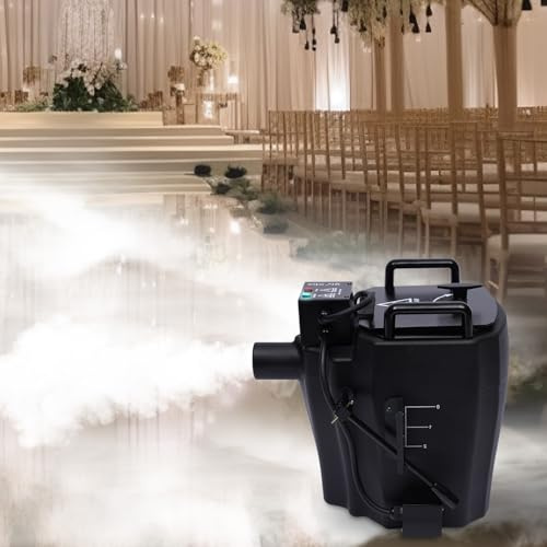 Bodennebelmaschine Dry Ice Nebelmaschine Trockeneis Low Smoke Fog Machine für Indoor Outdoor Stadium Hochzeit Effekt Haze Halloween Elektronische Temperaturregelung 3500W