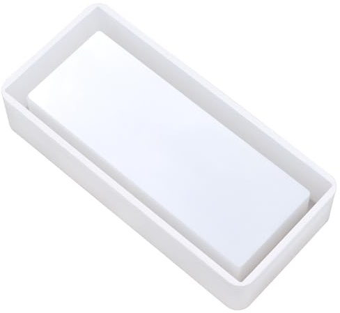 Navna Boîte de rangement en résine - Moules en silicone - Moules rectangulaires en résine époxy - Boîte de rangement faite à la main
