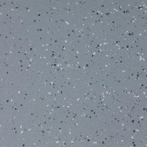 Contract Anthracite Grey Speckled Effect Anti Slip Heavy Duty Commercial Kitchen Vinyl Flooring, 2.2mm Thick Waterproof Linoleum Flooring -1m(3'3) X 2m(6'6)-2m²