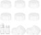Pack of 10 Travel Bottle Caps for Philips Avent Bottle Glass Bottles (5 cm White), Anti-Colic Lid with Sealing Ring, Baby Bottle Caps Bottle Lid Accessories for Travel & Storage