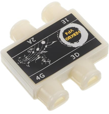 VINTORKY Ukulele Tuner Mit 4 Löchern Präzises Stimmgerät Aus Kunststoff Für Gitarre Mandoline Und Banjo Weiß Geeignet Für Akustische Instrumente Und Anfänger