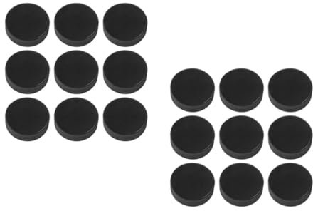ibasenice 2 Sätze Schwarze Pucks Schüttgut Wählen Eishockey Hockey-Pucks Ausbildung Hockeypuck Eisbahn-Puck Sportgeräte Pucks Üben Gummipuck Pucks Fürs Training Natürliches Gummi 9 Stück * 2
