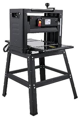 Cepilladora de madera de 12 pulgadas, grosor de banco de 2000 W, portátil, impermeable, a prueba de polvo, for trabajo pesado, carpintería con soporte, cuchillas HSS