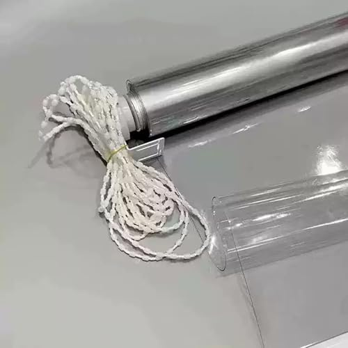 X1NGFU Tenda A Rullo PVC Trasparente,Tapparella Avvolgibile Antipioggia per Esterno,Isolamento Termico Antipolvere,per Giardino Balcone,Personalizzabile,Larghezza X Altezza (130cm x 160cm)