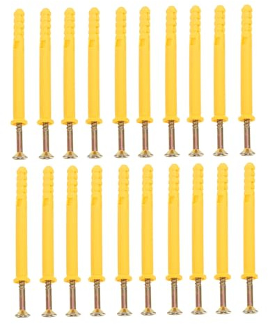 NUOBESTY 20 Pièces Kit de Chevilles à Expansion et Vis Acier Inoxydable pour Cloison Sèche Fixation Stable et Installation Rapide pour Montage Mural