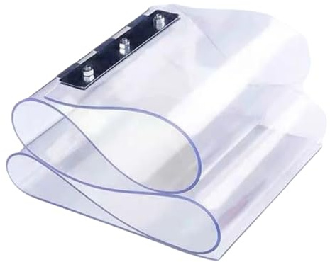 Peakjune Paneles De Cortina De Banda De PVC,Cortina De Puerta De PVC Transparente,Kit De Cortina De Banda De PVC,Suaves Y Flexible,para Almacenes,FáBricas,Supermercados