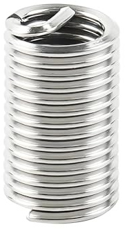 2 Stück Gewindeeinsatz M22 x 2.5 - Edelstahl 304 Innengewinde Reparatursatz für Metall - 1xD Länge (22mm) - Gewindebuchsen für defektes Innengewinde