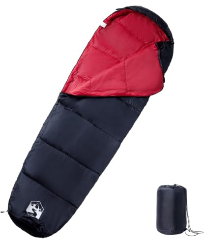 Générique Sac de Couchage Momie pour Adultes Camping 3 Saisons,Équipements Sportifs,Loisirs de Plein air,Camping et randonnée,Sacs de Couchage,Rouge,1.2 KG,94498