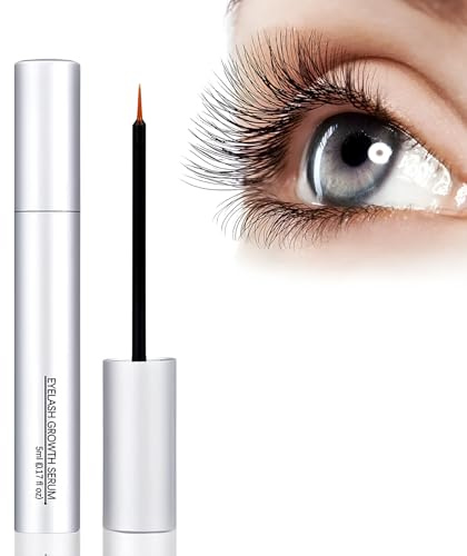 Wimpernserum 5ML, Rapid Lash Serum, Wimpernbooster, NäHrt die Wimpernwurzeln, ohne Hormone schützt und kräftigt die Wimpern, Gibt NatüRlich Lange, Vollere und Längere Wimpern