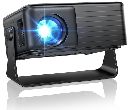 AKIYO O1 Mini Projector, Ultra-Portable 360° Rotating Auto Keystone 15000LM | Supports 1080P, 50% Zoom, 2026 Upgraded Portable Projector for Bedroom Compatible with iOS/Android/TV Stick/HDMI/USB/Switch