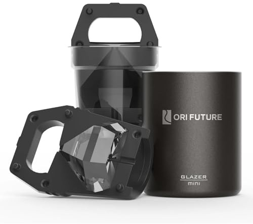 ORI Future Glazer mini, Clear Diamond Ice Cube Molds for Whiskey