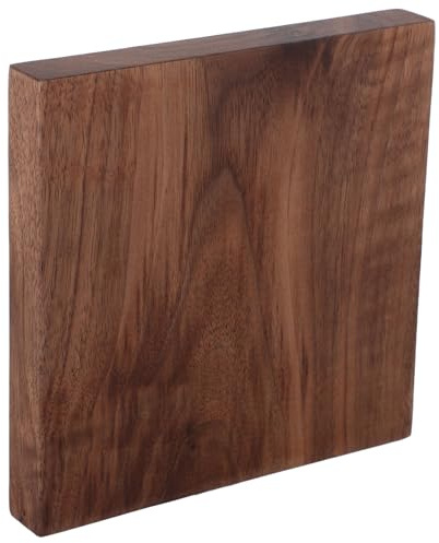 IWOWHERO Planche en Bois de Noyer Naturel 15 X 15 Cm Épaisseur 2 Cm – Bois Dur Massif Non Finition pour Gravure, Bricolage et Décoration Murale – Matériau Brut pour Projets DIY