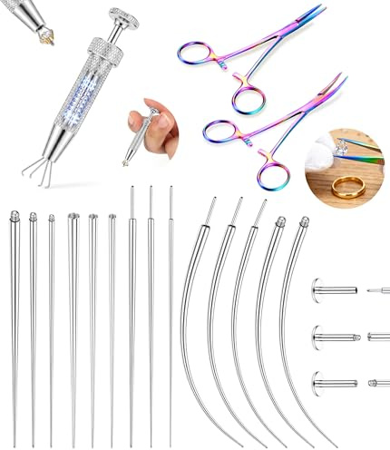 Milacolato Piercing Taper Set 14G/16G/18G/20G Piercing Kugel Aufdreher