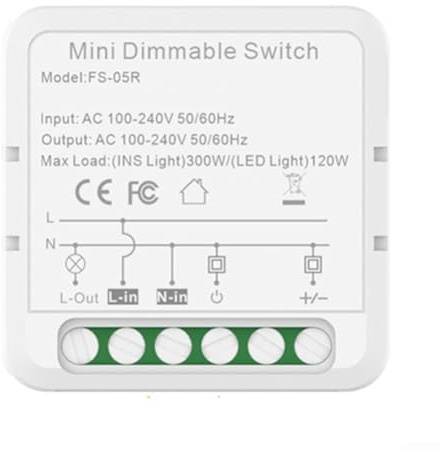 Variateur d'intensité compatible avec Zigbee 3.0 et Tuya pour ampoules LED à intensité variable et lampes à incandescence 100-240 V