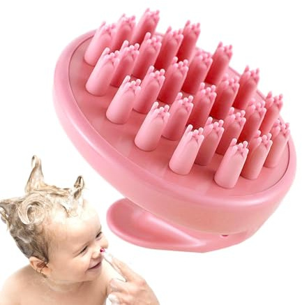 Massageborste för hårbotten - 9 x 8 x 7,4 cm Schampoborste silikon | hårmassager Huvudvård, ergonomisk hårbottenrengöringsborste | massageborstvårdshjälpmedel, praktisk duschföljare