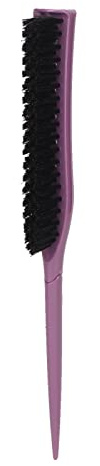 Chiyyak Elegante Spazzola per Cotonatura per Volume dei Capelli, Impugnatura Ergonomica, Adatta per Uomo, Spazzola in Nylon (Viola)