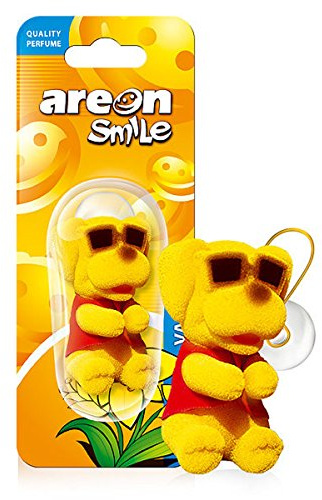 Lufterfrischer Auto Duft Vanille Lustig Hund Autoduft Tier Anhänger zum Aufhängen Hängend Spiegel Figur Wohnung Erfrischer Süß 3D ( Vanilla Pack x 1 )