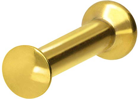 PIERCINGLINE Chirurgenstahl Triple Mini Labret Stecker Innengewinde | Flat DISC | Piercing Ohr Lippe Nase | Farb & Größenauswahl