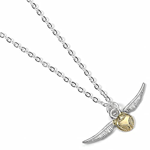 Harry Potter Official Golden Snitch Link Chain Necklace by The Carat Shop