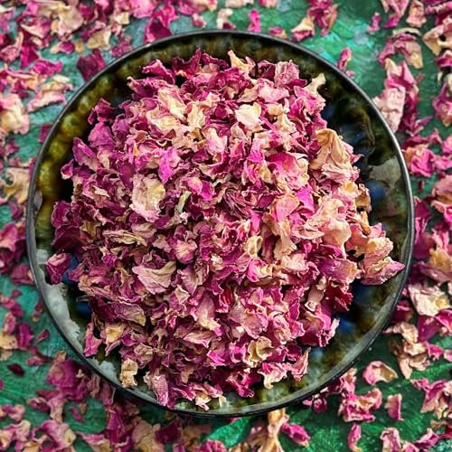 Edible Petals - 50g - Natural Dried Vintage Pink Rose - Certified Food Grade (216)