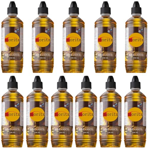 11 x 750 ml Moritz Bio Lampenöl Citronella für Fackeln Öllampen Sturmlaternen Wandfackeln