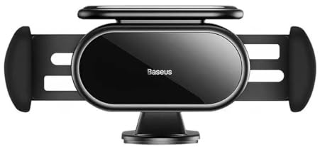 Baseus Car Mount Steel Cannon Pro Solar Electric Phone Holder fits from 5.4 to 6.7 inch, Black (SUGP010001)