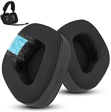 Wzsipod Kühlgel Ohrpolster für Corsair Void (Pro/RGB/USB/Elite/V2)–Schwarz | für Corsair Void Pro/Elite/RGB/SE/USB/Void v2/Wireless – kompatibel mit Void Pro RGB, Void Elite RGB, Void Surround