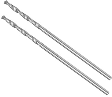 CoCud Pieno Metallo Duro Trapano Punte 1,25mm Diametro K35 2pz | Tungsteno Metallo Duro Precisione Mini Punte Trapano Elicoidali, per Acciaio Inossidabile Acciaio Lega