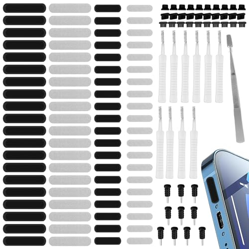 151pcs Handy Reinigungsset, Handy Reinigungsset Staub-Kit,Universal Handy Staubschutz Net Stickers,Telefon Port Reinigungsbürste Kit,Staubschutzstecker Reinigungsbürste Set (151PCS)