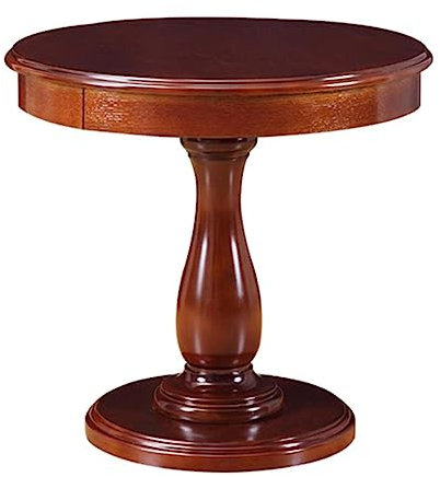 Table Basse Table d'Appoint Ronde en Bois Massif, Petite Table d'Appoint Table de Chevet Table d'appoint Moderne for Salon Chambre Bureau Petits Espaces, 19,6''D x 23,6''H -Noyer Naturel Table de Salo