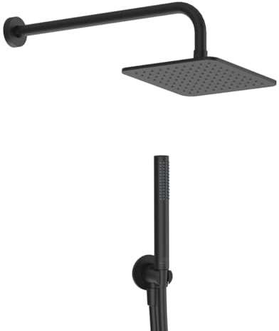 Ideal Standard - Idealrain, Kit doccia 5 pezzi, Set accessori doccia per bagno, Nero seta