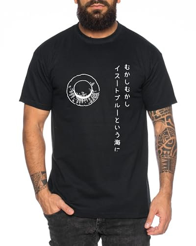 Strawhat Word - Herren T-Shirt Straw Hat Luffy Zoro One Monkey D. Pirat Ace Piece Goku Anime Ruffy, Größe:S, Farbe:Schwarz