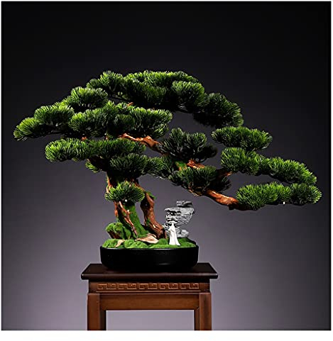 Bonsaï Artificiel Simulation Bienvenue Pin Bonsaï Salon Bureau Plantes Vertes Porche en Pot Plante Artificielle Thuya Ornements Convient comme Arbre Artificiel