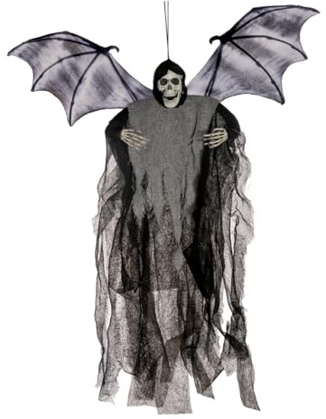 Horror-Shop Vampir Fetzenreaper mit Fledermausflügel als Hängefigur 60 cm