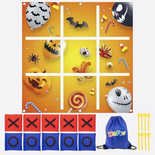 WOFEU Halloween bambini lancio gioco, giochi al chiuso, giochi all'aperto, giochi di prato, giochi da giardino-giocattoli all'aperto per bambini 3 + e adulti, ragazzi e ragazze regali