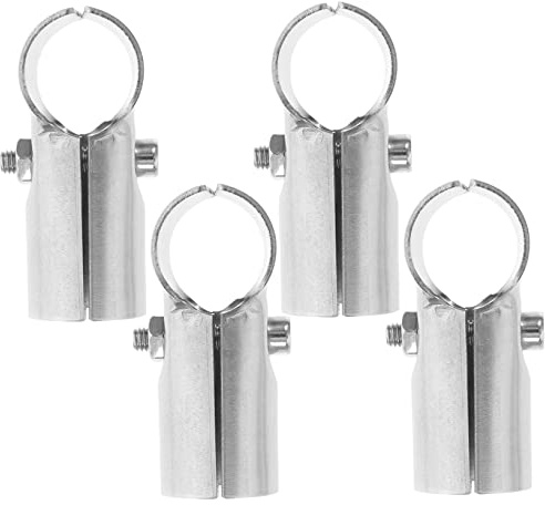 Artibetter End Rail T Clamps and Building Greenhouses 4pcs Stainless Steel for Double 25mm Tubes, Wear-Resistant No Welding Required a Delicate Suitable for Installing Dog Kennels