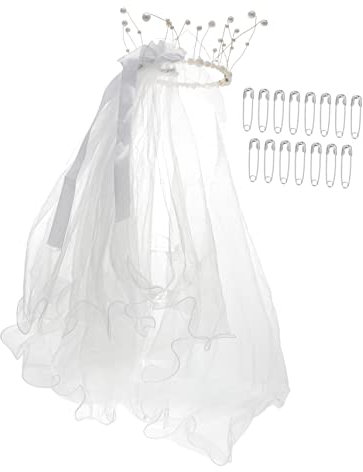 GALPADA 3 Stück Braut Kopfbedeckungen Braut Haarschmuck Hochzeitsschleier Weißes Hochzeitskleid Hochzeitsdekoration Weißer Schleier Brautkleider Für Die Braut Weißer Brautschleier