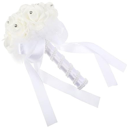 HOLIDYOYO Brautstrauß Künstlichen Blumen Eleganter Hochzeitsbouquet Für Braut Für Hochzeiten Brautpartys Und Fotoshootings Frischen Farben