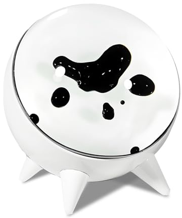 Elprico Ferrofluid Sound Visualizer, Rhythmus Lampe, Magnetische Flüssigkeit, Klangpartner, Tanzen, Ferrofluid Visual Music Mate, Desktop Dekoration (Weiß)