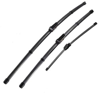 ECLUT Auto Wischerblätter Für Golf MK 7 2012–2020 Wischer LHD Vorne Und Hinten Wischerblätter Set Windschutzscheibe Windschutzscheibe Fensterbürsten 26+18+11 Wischerarm