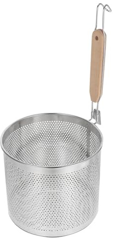 ABOOFAN Stainless Steel Fine Mesh Sieve Strainer with Ergonomic Handle for Draining Noodles Pasta and Vegetables Home Kitchens and Restaurants