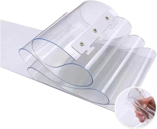 XIDONGTRE Plastic Vinyl PVC Strip Door Curtain, Clear Roller Shutter for Walk-in Freezers, Custom Size for Catering and Cold Rooms.(1.6mm 1.8X2.5M)