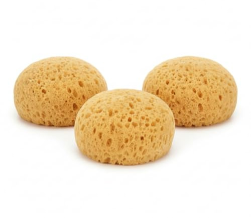 Sea Sponge 3 Pack | Sea Sponge-Inspired Exfoliating Bath & Face Sponges | Softens When Wet for Rich Lather | Durable Synthetic Blend | Long-Lasting Everyday Alternative | Atlantix Accessories