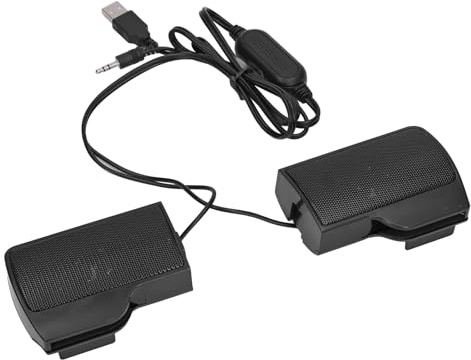 Laptop Lautsprecher, 5V 3Wx2 Mini Computer Stereo Sound USB Powered Wired Monitor Soundbar Stereo Monitor Lautsprecher mit Bildschirmclip für PC Notebook Tablets TV, klarer Klang für Homeoffice