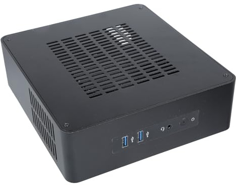 Guaber TA65 ITX HTPC Case del Computer Desktop Case Desktop con USB3.0 Port Industrial Control per Home Theater PC Gaming Itx Computer Chassis