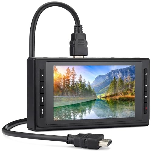 SoundBeast Box di acquisizione video HD 4K - Cattura o streaming video in diretta (con audio) da HDMI [sorgenti protette da contenuti non supportate], AV, VHS, VCR, DVD, videocamere, Hi8, MiniDV - LCD