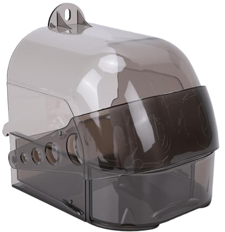 Generic Klart Fågelhängande Badkar för små Fåglar Papegojor, Elegant och Robust Plastdesign, Lättstädad Badkar, 13x15x15cm