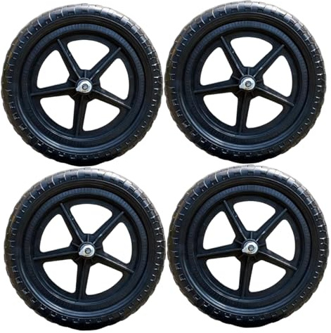 Stützräder für Kinderfahrräder, 14-Zoll-Radersatzset – Laufräder aus hochfestem Kunststoff, kein Flattern, einfache Installation, 4er-Pack