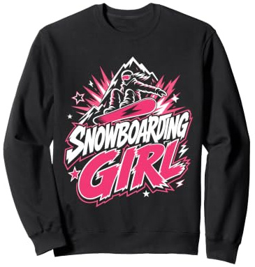Snowboarder SNOWBOARDING GIRL Girls Children Snowboard Sweatshirt