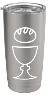 Holy Communion Chalice Bread Faith Graphic Stainless Steel Insulated Tumbler
